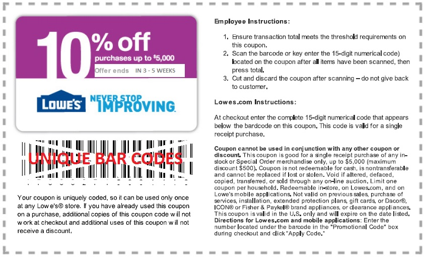 10 off lowes coupon code